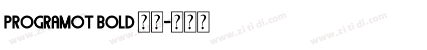 programOT Bold 粗体字体转换